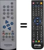Replacement remote control Grundig P37-1201 / 5TOP
