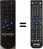 Télécommande équivalente Grundig TP 715