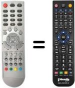 Replacement remote control NordMende 08011272
