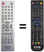 Replacement remote control Beko DVD2008