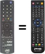 Télécommande équivalente JVC LT-42DA9BJ
