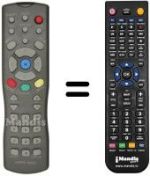Télécommande équivalente Bluesky FS2500MHI