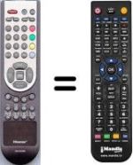 Télécommande équivalente Hisense EN-21636A