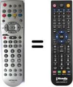Replacement remote control Hitachi 55PD5200