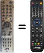 Télécommande équivalente JVC LT26B60SU
