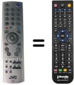 Replacement remote control JVC LT-32DY8ZG