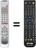 Télécommande équivalente KEYMAT KELC3098T