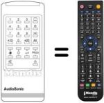 Replacement remote control Audiosonic KT8451