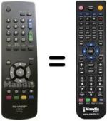 Télécommande équivalente REMCON906
