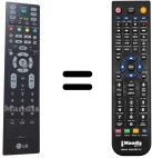 Télécommande équivalente LG 6710900010J