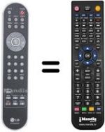 Télécommande équivalente LG 6710T00003P