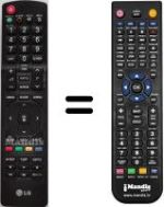 Replacement remote control LG 32LD450-ZA