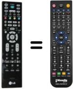 Télécommande équivalente LG MKJ32022806