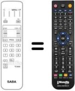 Replacement remote control REMCON1217
