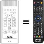 Replacement remote control REMCON886