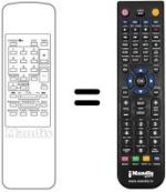Télécommande équivalente Irradio MV230