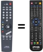 Replacement remote control Metz 55TK36VT / STEREO