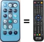 Télécommande équivalente XL5U