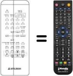 Télécommande équivalente Mitsubishi CT14MS1ETX-TV