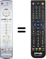 Télécommande équivalente Panasonic TH-42PX600EN