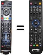 Télécommande équivalente Panasonic N2QAYB000239