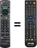 Télécommande équivalente Panasonic TX-L37GW10