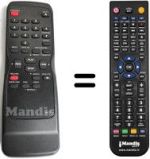 Télécommande équivalente Funai 23A-450
