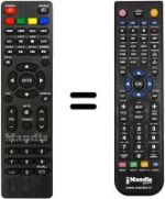 Replacement remote control ND32N2800T SAT