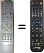Télécommande équivalente Airis NS18100