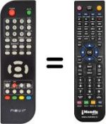 Télécommande équivalente Nevir NVR2590DUG HD