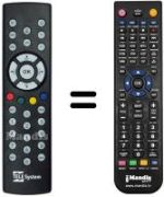 Télécommande équivalente REMCON1202