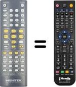 Télécommande équivalente Nortek PALCO HOME THEATRE