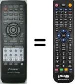 Télécommande équivalente VXX2700