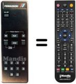 Télécommande équivalente Thorn FV10B