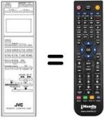 Télécommande équivalente JVC PQ10543AE-24