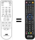 Télécommande équivalente JVC PQ21760D-3
