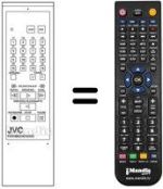 Télécommande équivalente JVC PU11099
