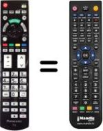 Télécommande équivalente Panasonic TX-L55WT50T