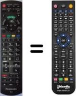 Télécommande équivalente Panasonic TX-L37E5B