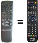 Télécommande équivalente Panasonic VEQ2213