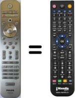 Télécommande équivalente Philips 29PT9020 / 12