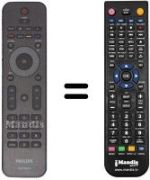 Télécommande équivalente Philips 242254902212