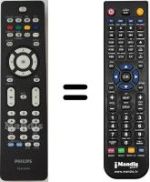 Replacement remote control Philips 42PFL7962D 12 2