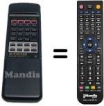 Télécommande équivalente Pioneer A-604R