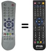 Télécommande équivalente Medion MD5512S