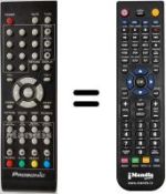 Télécommande équivalente Denver TFD2621