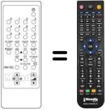 Télécommande équivalente Daewoo DMQ1417