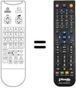 Télécommande équivalente Daewoo 2075ST