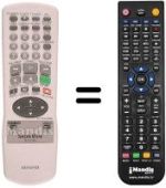 Replacement remote control Aiwa HV-FX4300
