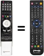 Replacement remote control RC-I02-0N